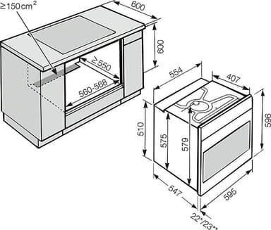 MIELE BUILT IN OVEN PYROLYTIC