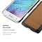 Samsung Galaxy J1 2015 Hardt Deksel Case (brun)