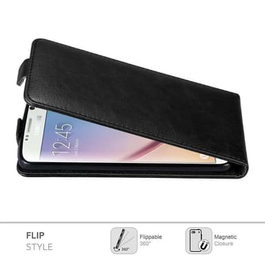 Samsung Galaxy S6 deksel flip cover (svart)