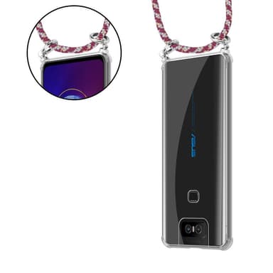 Asus ZenFone 6 Deksel med Halskjede (rød)