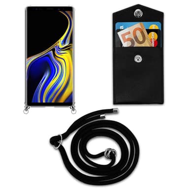 Samsung Galaxy NOTE 9 Deksel med Halskjede (svart)