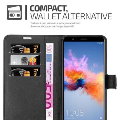 Honor 7X lommebokdeksel etui (svart)