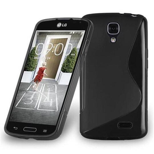 LG F70 silikondeksel case (svart)