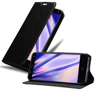 lommebokdeksel BQ Aquaris V / VS case (svart)