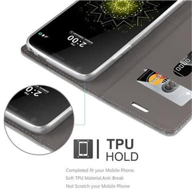 LG G5 lommebokdeksel etui (grå)
