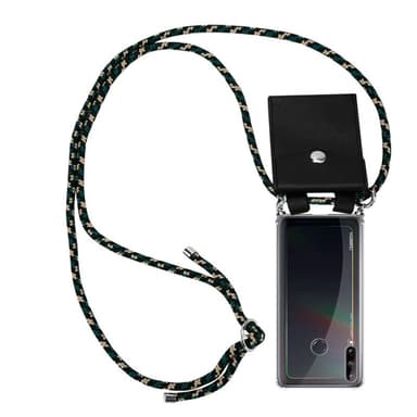 Huawei P40 LITE E Deksel med Halskjede (brun)