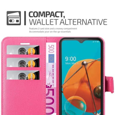 LG KQ51 lommebokdeksel etui (rosa)