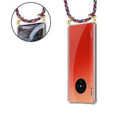 Huawei MATE 30 PRO Deksel med Halskjede (blå)