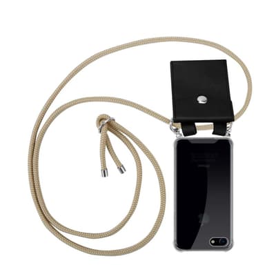 iPhone 7 / 7S / 8 / SE 2020 Deksel med Halskjede (brun)