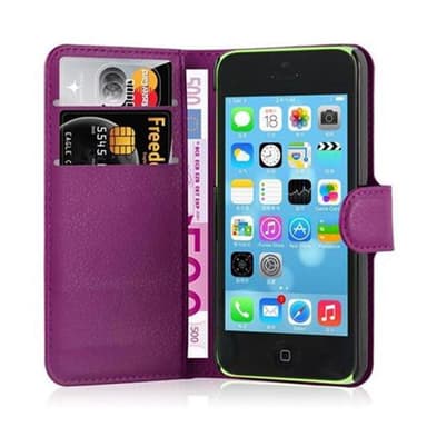 iPhone 5C lommebokdeksel etui (lilla)