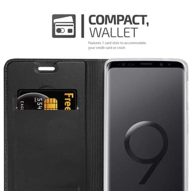 Samsung Galaxy S9 PLUS lommebokdeksel etui (svart)