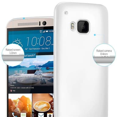 HTC ONE M9 Deksel Case Cover (sølv)