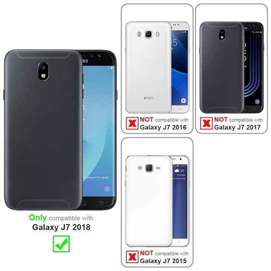 Samsung Galaxy J7 2018 deksel ultra slim (svart)