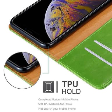 iPhone XS MAX lommebokdeksel etui (grønn)