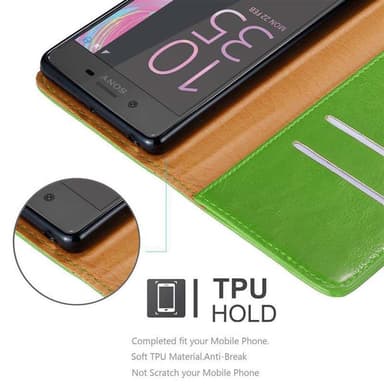 Sony Xperia X lommebokdeksel etui (grønn)