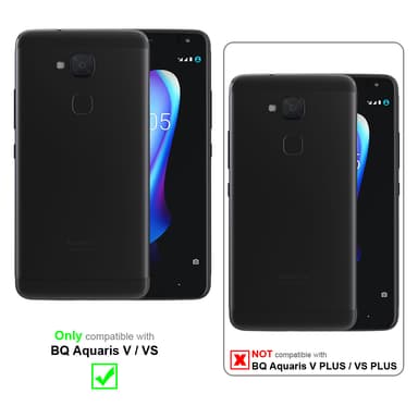 lommebokdeksel BQ Aquaris V / VS case (svart)