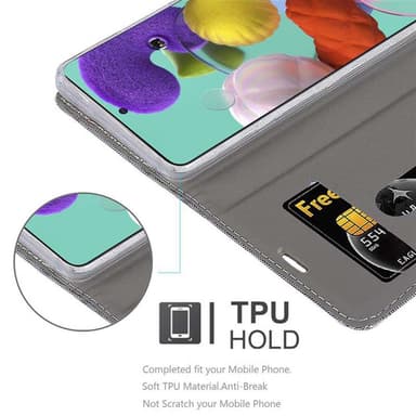 Samsung Galaxy A51 4G / M40s lommebokdeksel etui (grå)