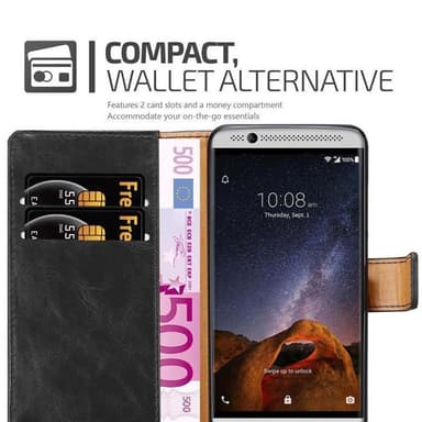 ZTE Axon 7 lommebokdeksel etui (svart)