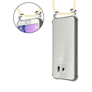 Samsung Galaxy S6 Deksel med Halskjede (gul)