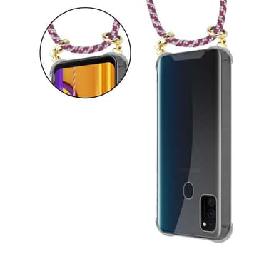 Samsung Galaxy M21 / M30s Deksel med Halskjede (rød)