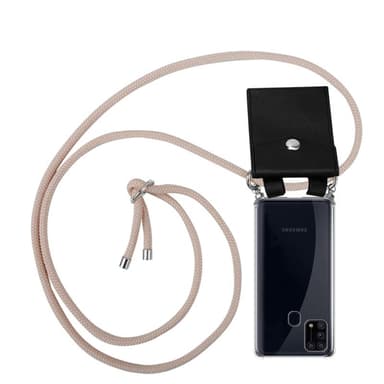 Samsung Galaxy M31 Deksel med Halskjede (rosa)