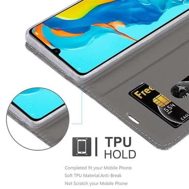 Huawei P30 LITE lommebokdeksel etui (grå)