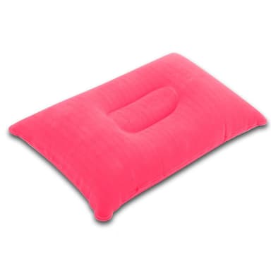 Pute for nakken ergonomisk oppblåsbar pute (rosa)