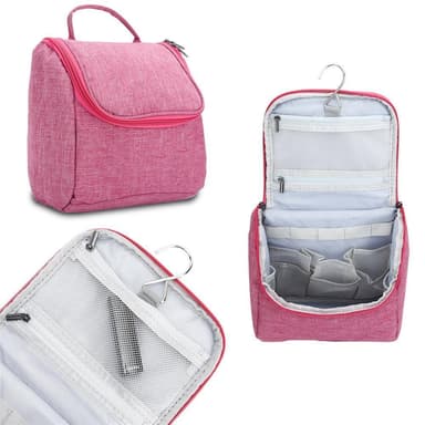 Kosmetikkveske Sminkeveske Toalettveske Make Up (rosa)