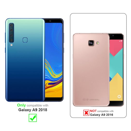 Samsung Galaxy A9 2018 silikondeksel cover (rosa)