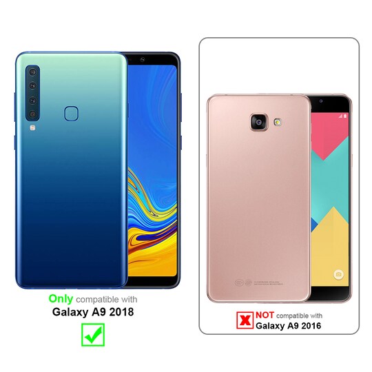 Samsung Galaxy A9 2018 silikondeksel cover (svart)