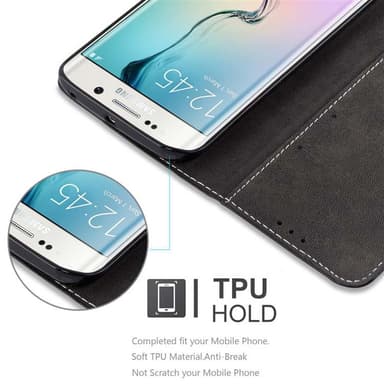 Samsung Galaxy S6 EDGE PLUS Deksel Case Cover (svart)