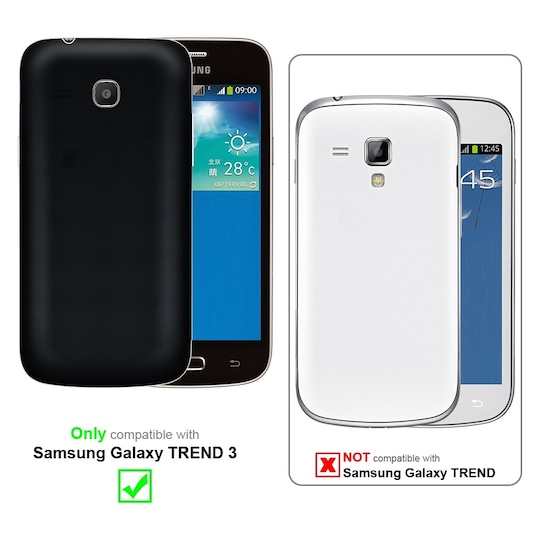 Samsung Galaxy TREND 3 silikondeksel case (rød)