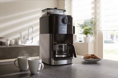 Philips Grind & Brew HD7765 kaffemaskin (sort)