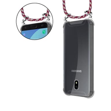 Samsung Galaxy J5 2017 Deksel med Halskjede (rød)