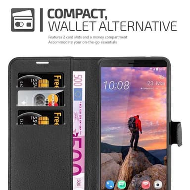 HTC U12 PLUS lommebokdeksel etui (svart)