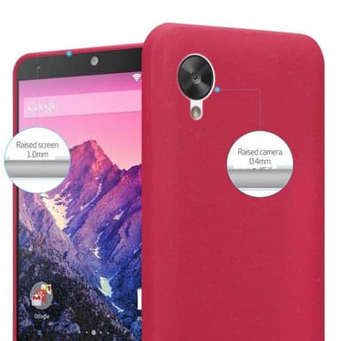 LG Google NEXUS 5 silikondeksel case (rød)