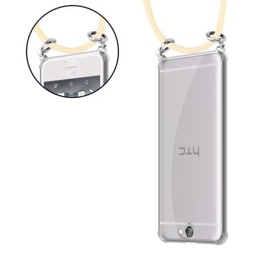 HTC ONE A9 Deksel med Halskjede (gul)