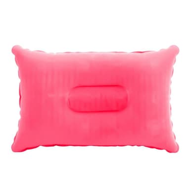 Pute for nakken ergonomisk oppblåsbar pute (rosa)