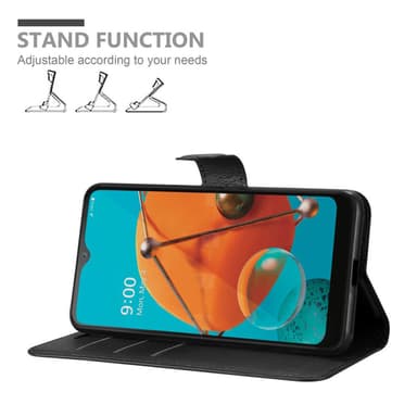 LG KQ51 lommebokdeksel etui (svart)