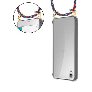 Sony Xperia X Deksel med Halskjede (blå)