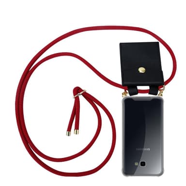 Samsung Galaxy J4 PLUS Deksel med Halskjede (rød)