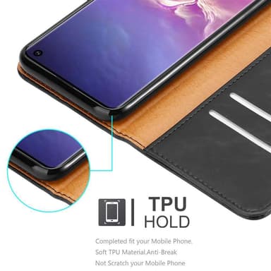 Samsung Galaxy S10 4G lommebokdeksel etui (svart)