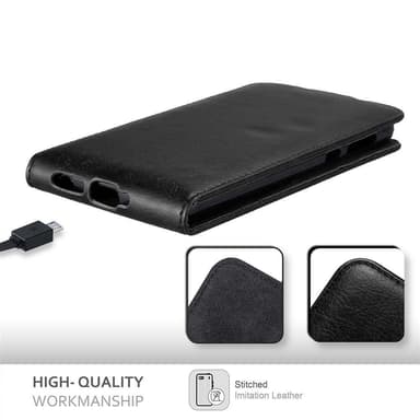 Motorola MOTO G6 deksel flip cover (svart)