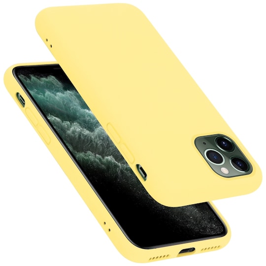 iPhone 11 PRO MAX silikondeksel case (gul)