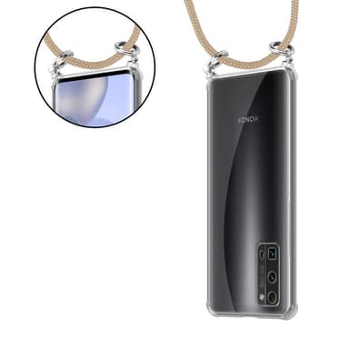Honor 30 PRO Deksel med Halskjede (brun)