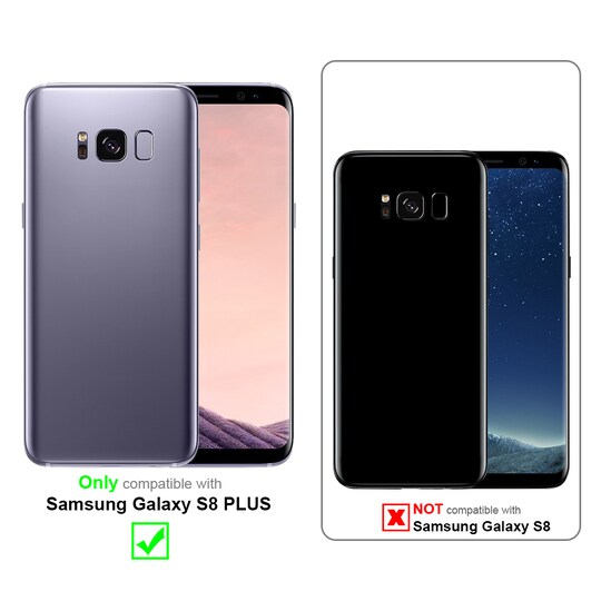 Samsung Galaxy S8 PLUS Deksel Case Cover (svart)
