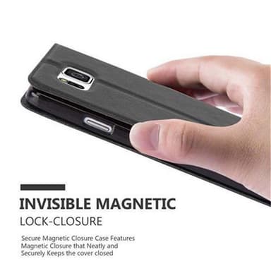 Samsung Galaxy ALPHA lommebokdeksel cover (svart)