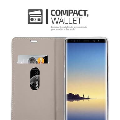 Samsung Galaxy NOTE 8 lommebokdeksel etui (grå)