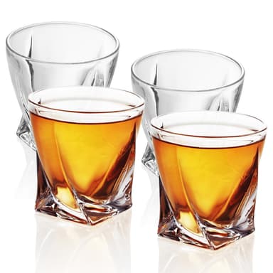 4x Whiskyglass Gammeldags Whisky Krystallglass