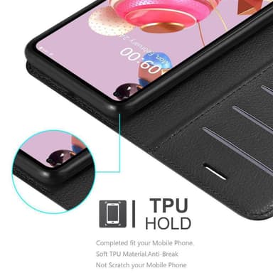 LG K51S lommebokdeksel etui (svart)